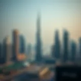 Stunning skyline view of Dubai's business district