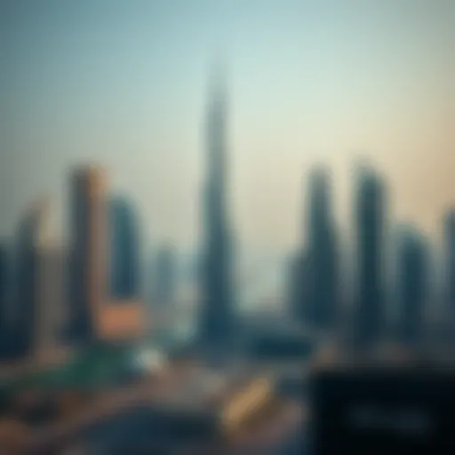 Stunning skyline view of Dubai's business district