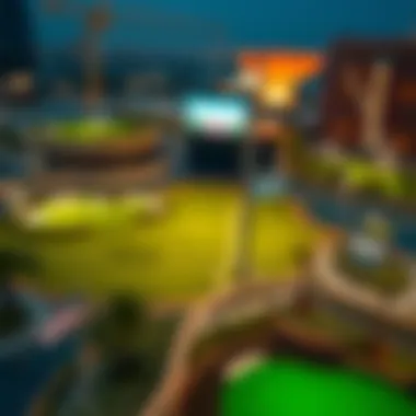 Strategic Location Map of TopGolf Map indicating the strategic location of TopGolf within Dubai