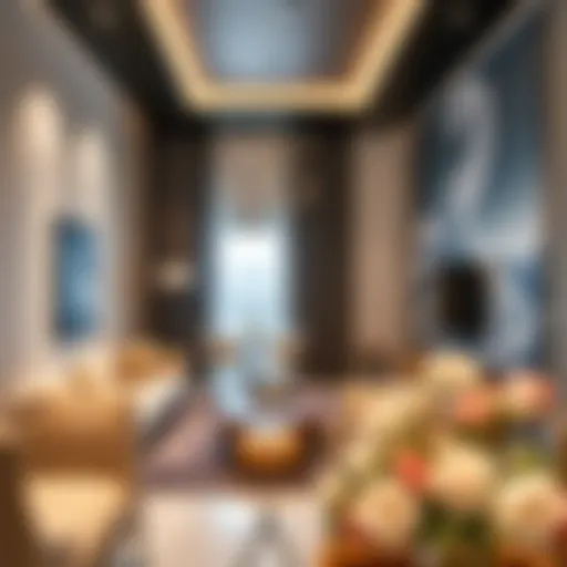 Luxurious two-bedroom apartment interior showcasing contemporary design in Deira