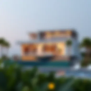 Luxury Villa Design on the World Islands Conceptual design rendering of a luxury villa on the World Islands