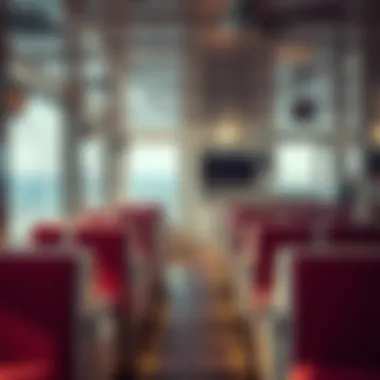 Comfortable Seating and Onboard Facilities Interior View of the Ferry Showing Amenities