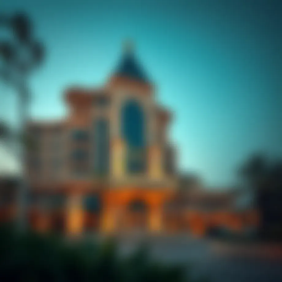 Exterior view of فندق رويال ام showcasing its unique architecture