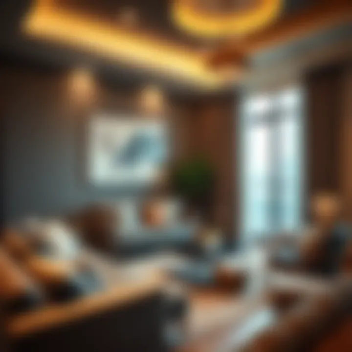 Comfortable living space with stylish furnishings