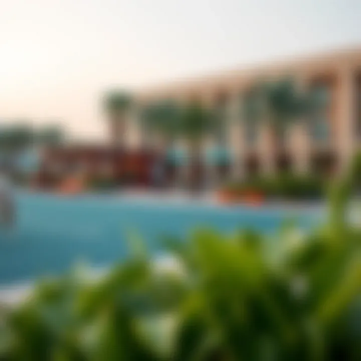 Vibrant community recreational area in the Gardens of Jebel Ali, illustrating leisure and social engagement.