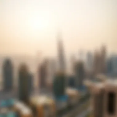 Breathtaking Skyline Views from Goldcrest Executive Panoramic view from Goldcrest Executive highlighting Dubai's skyline