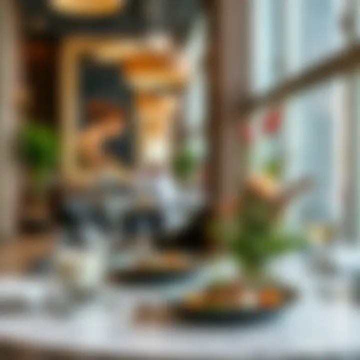 A beautifully arranged table showcasing a gourmet dining experience