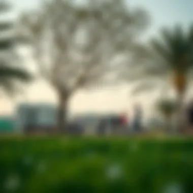 Community Park and Recreation in Halwan Local community park in Halwan suburb with families enjoying