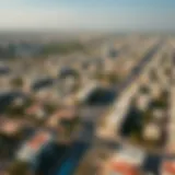 Aerial view of Halwan suburb showcasing urban landscape
