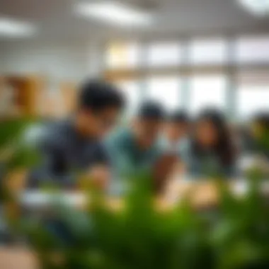 Collaborative Learning Activities Students engaged in collaborative learning activities