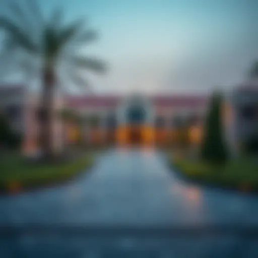 View of a prestigious IGCSE school campus in Dubai