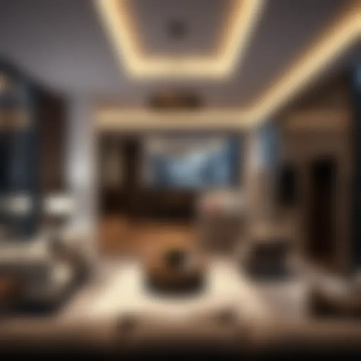 Interior view showcasing modern design elements