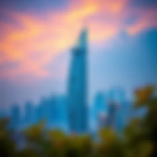 Stunning skyline view featuring Indigo Icon Tower