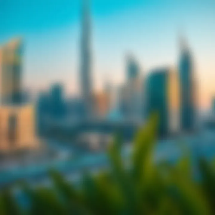 Vibrant urban landscapes of Dubai