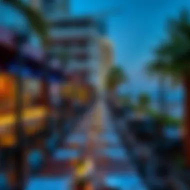 Scenic Outdoor Dining at JBR A vibrant outdoor dining area with the backdrop of the JBR beachfront.