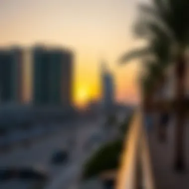 Breathtaking Sunset at JBR Walk Sunset view over the beach adjacent to JBR Walk