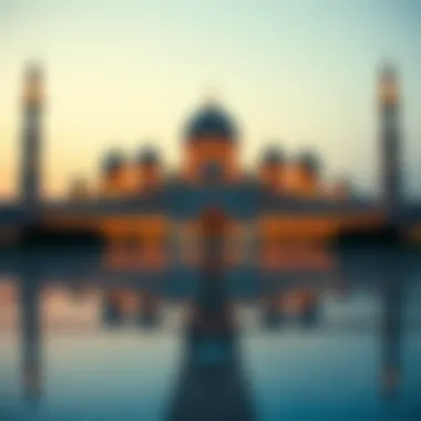 Sheikh Zayed Grand Mosque Abu Dhabi's Sheikh Zayed Grand Mosque at sunset