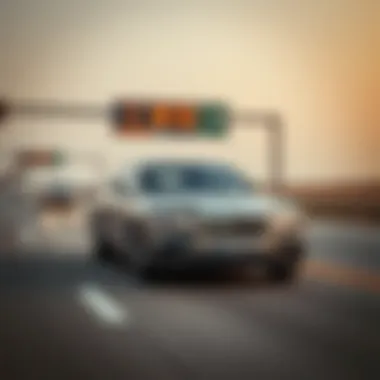 Travel on the Abu Dhabi Highway Luxury vehicle on the Abu Dhabi highway
