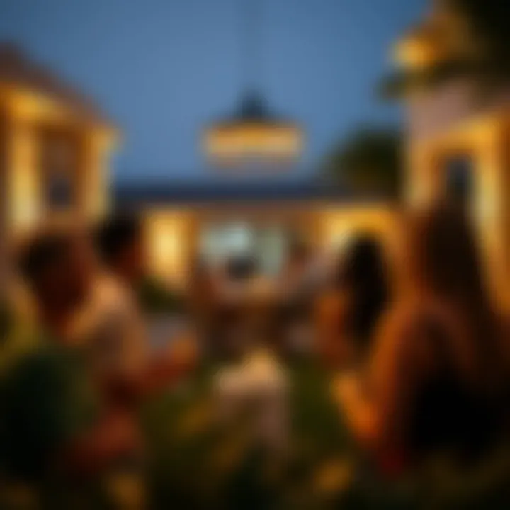 Social gathering at the Club House revealing vibrant community interactions