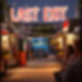 Vibrant food truck lineup at Last Exit Dubai