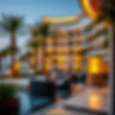 Luxury Amenities at Palm Jumeirah Resort Luxurious amenities at a Palm Jumeirah resort, highlighting world-class facilities