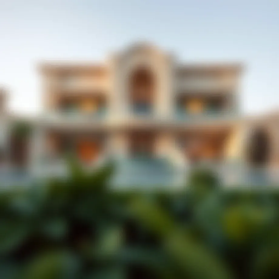 Stunning architectural design of a luxury residence in Dubai