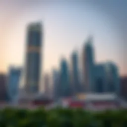 Stunning view of Dubai's skyline featuring majestic towers