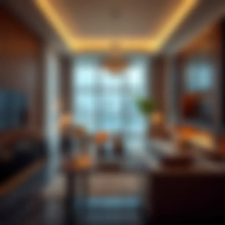 Interior design showcasing luxury living in Manara Dubai
