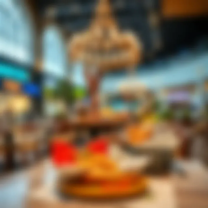 Dining options available at Mercato Mall