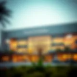 Exterior view of Nad Al Shiba Mall showcasing modern architecture