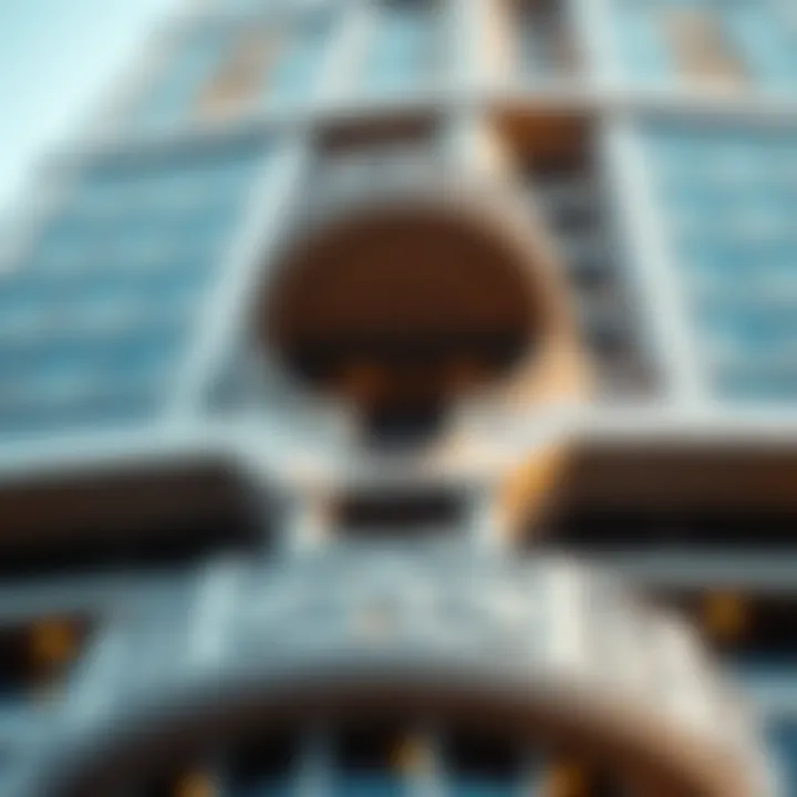 Architectural details of Nation Tower showcasing its intricacies