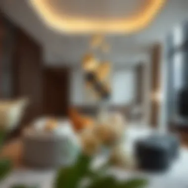 Interior of a Modern Luxury Apartment A luxury apartment interior that reflects modern design trends