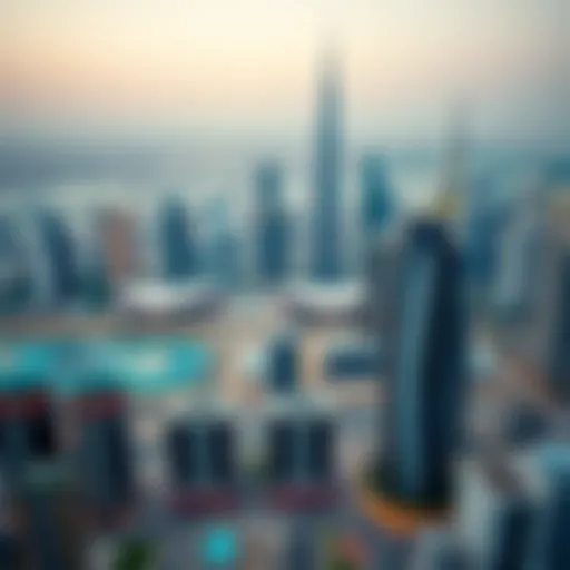 A panoramic view of Dubai's skyline showcasing modern architecture