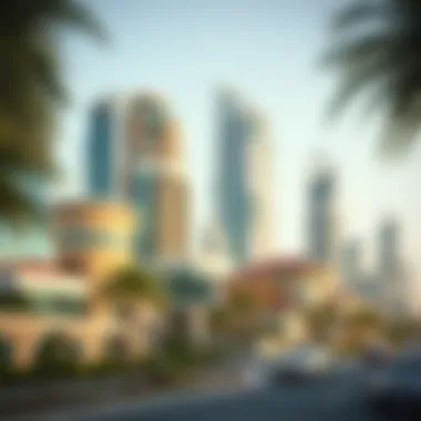 Diverse Property Types in Dubai An illustration depicting various types of properties available in Dubai