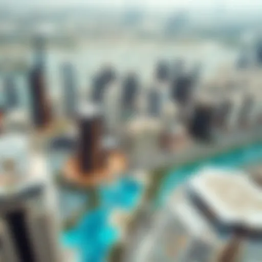 Aerial view of Dubai's skyline showcasing luxurious developments
