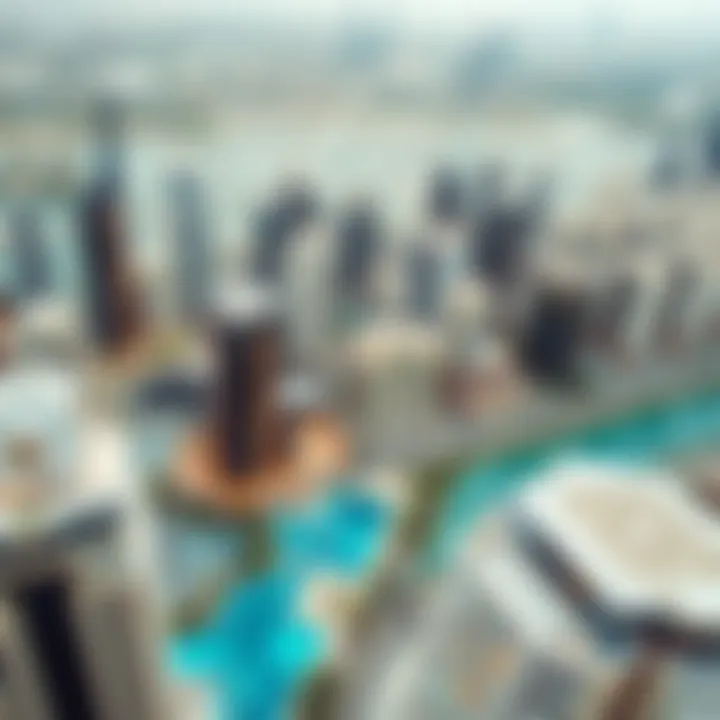 Aerial view of Dubai's skyline showcasing luxurious developments