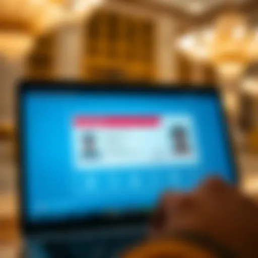Digital representation of Emirates ID interface