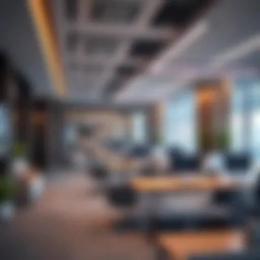 Modern office interior showcasing ergonomic design