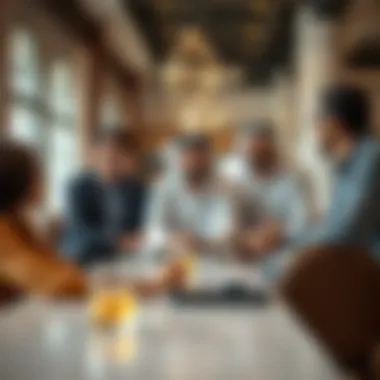 Expatriates discussing residency matters
