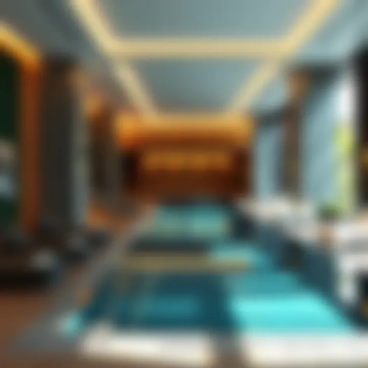 Amenities including pool and fitness center available for residents