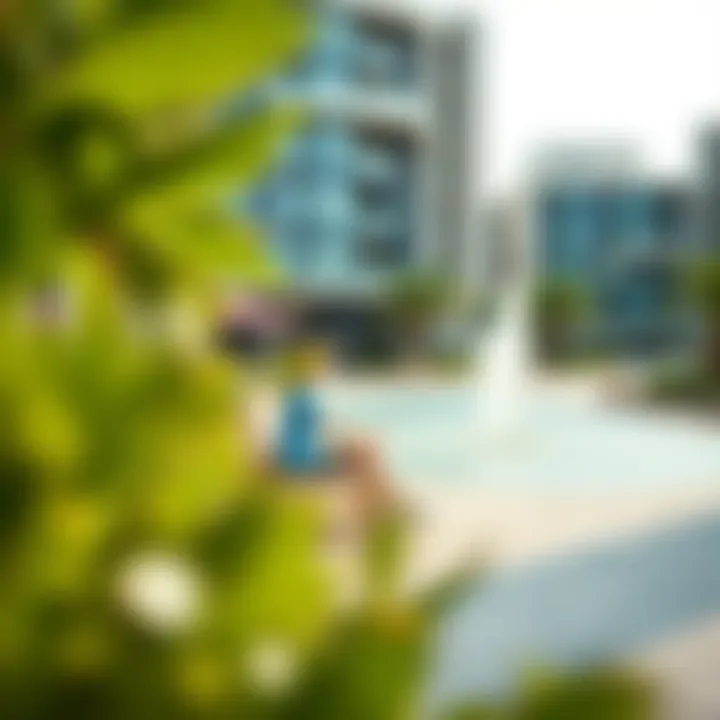Community amenities in Oasis Emaar highlighting recreational spaces and facilities