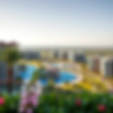 Panoramic view of Oasis Emaar showcasing its lush landscapes and modern architecture