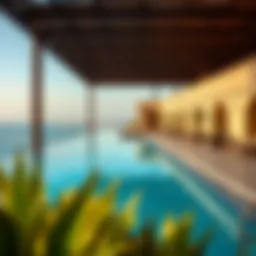 Luxurious poolside view at Oceana Hilton Jumeirah