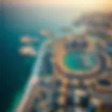 Aerial view of Palm Deira showcasing its unique layout