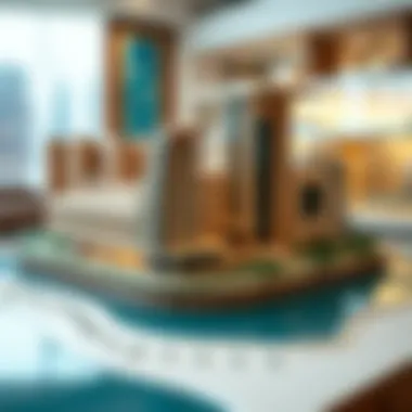 Architectural Model of Palm Deira Architectural design model of Palm Deira