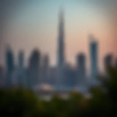 Dubai's Iconic Skyline Luxurious high-rise buildings in Dubai's skyline