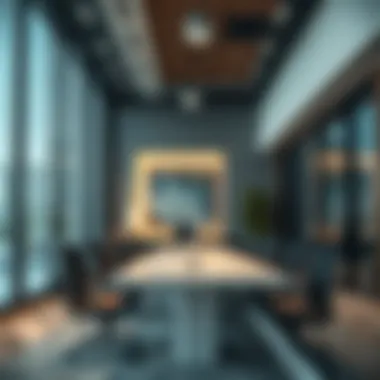 Innovative Broker Office Environment A modern office space of a leading real estate broker