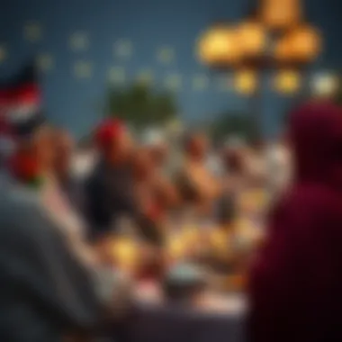 Cultural Iftar Gathering in the UAE Traditional Iftar gathering