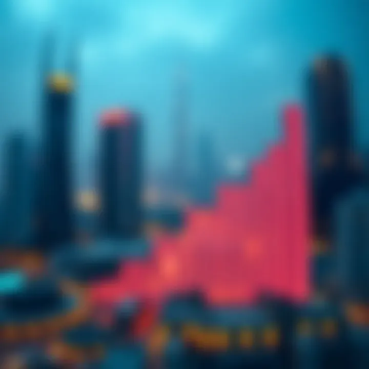 Real estate investment graph depicting growth trends in Dubai