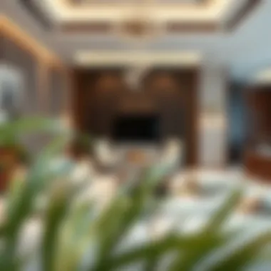 Interior of a Luxurious Apartment in Dubai Luxurious apartment interior with modern design